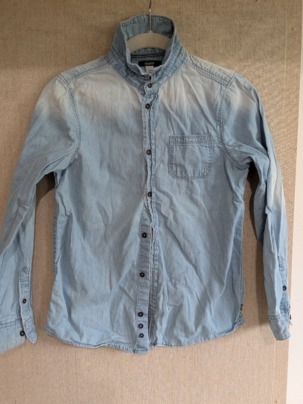 Okaïdi Boys French Designer Lightweight Denim Shirt | Size 12